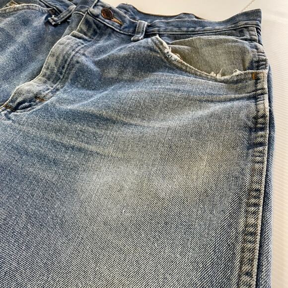 Vintage RUSTLER Jeans Mens 36 x 32 Straight Leg Denim 100% Cotton Western Cowboy - Picture 11 of 16